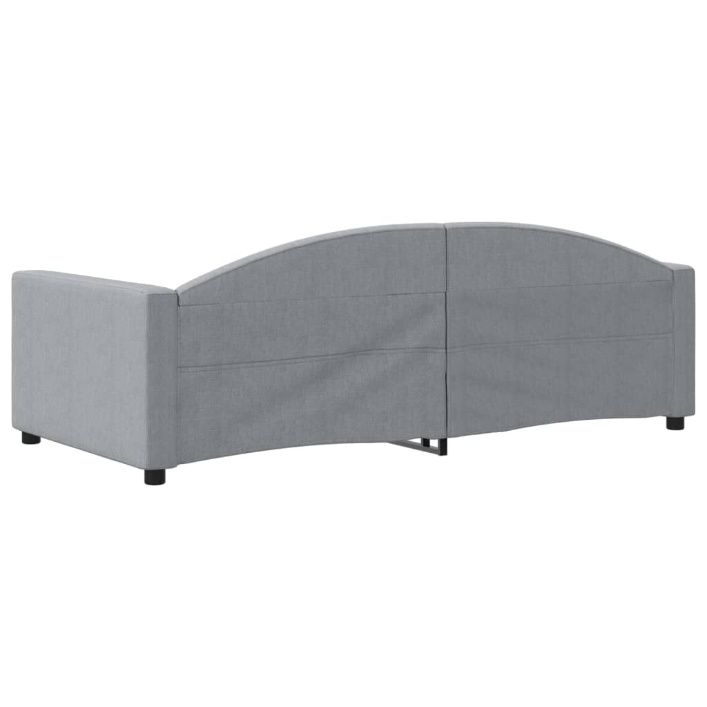 Daybed Light Grey 90x190 cm Fabric