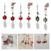 Festival Christmas Bead Mobile Strap Phone Pendant Alloy Phone Strap Resin Alloy Texture Perfect for Bags or Keys