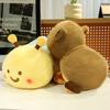 Cute Flippable Plush Capybara to Bee Reversible Stuffed Animals Soft Doll Fluffy Bee Pillow Birthday Gift