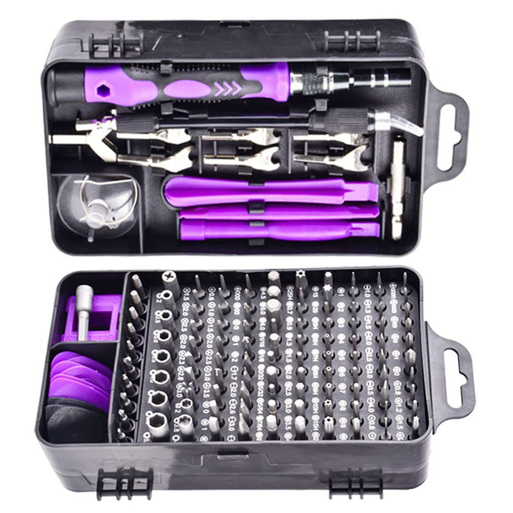 

135 шт./комплект набор отверток, набор из 135-в-1 гаечных ключей, набор насадок, портативные инструменты для ремонта телефонов и часов, черный красный