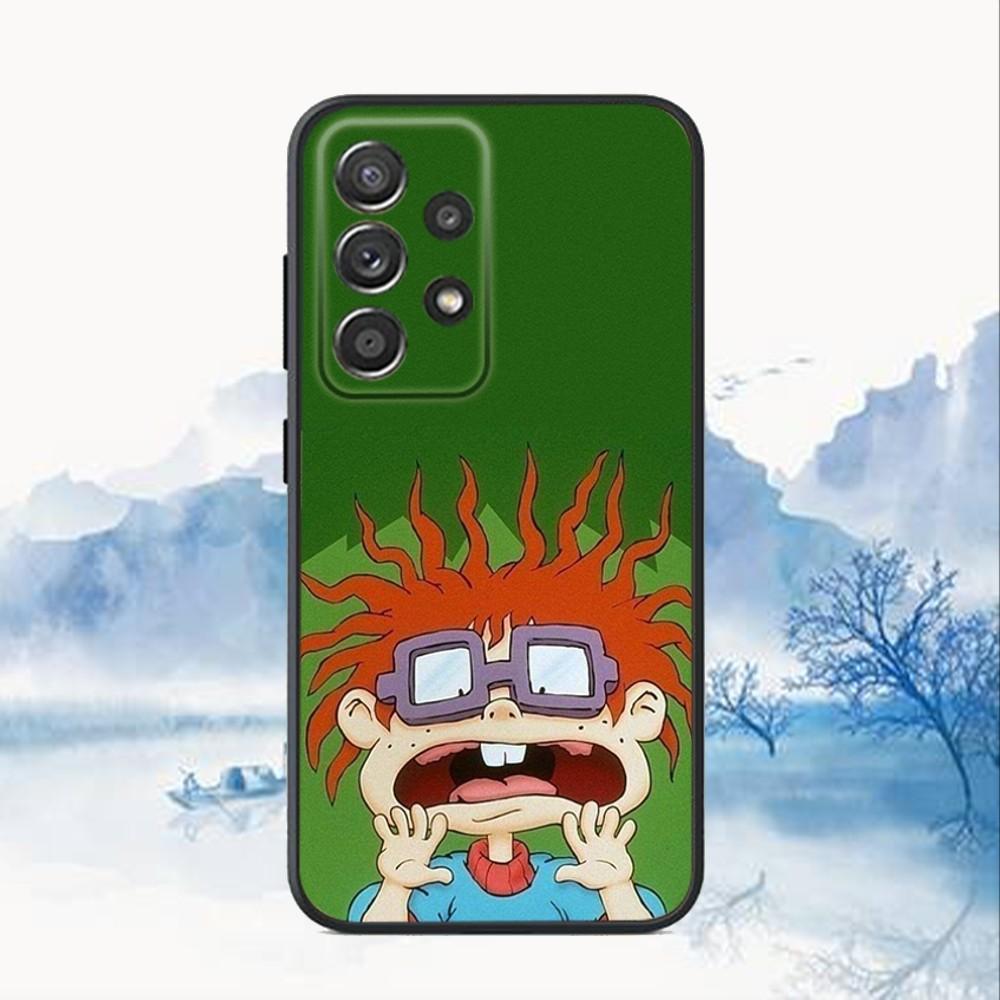 R-Rugrat Chuckie A-Angelica Phone Case For Samsung S25,S24,S21,S22,S23,S30,Ultra,S20,Plus,Fe,Lite,Note,10,9,5G Black Cover