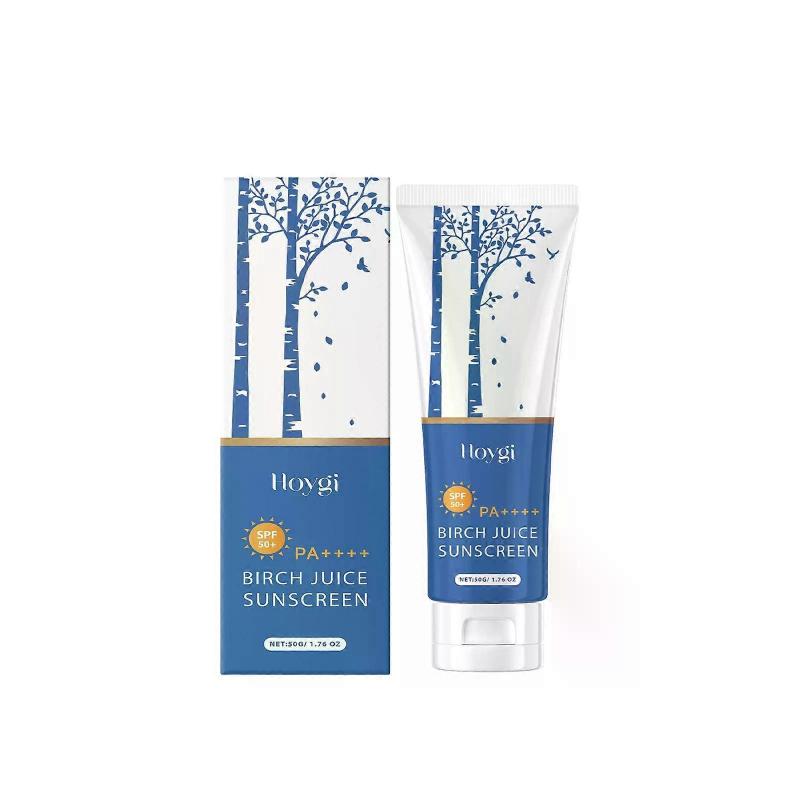 Birch Juice Feuchtigkeitsspendende Sonnencreme, verbesserter Lichtschutzfaktor 50+, wasserfest und nicht fettend