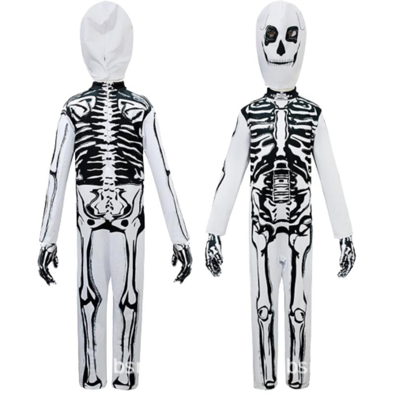 Creepy Halloween Skeleton Cosplay Outfit For Men And Women Dm0178