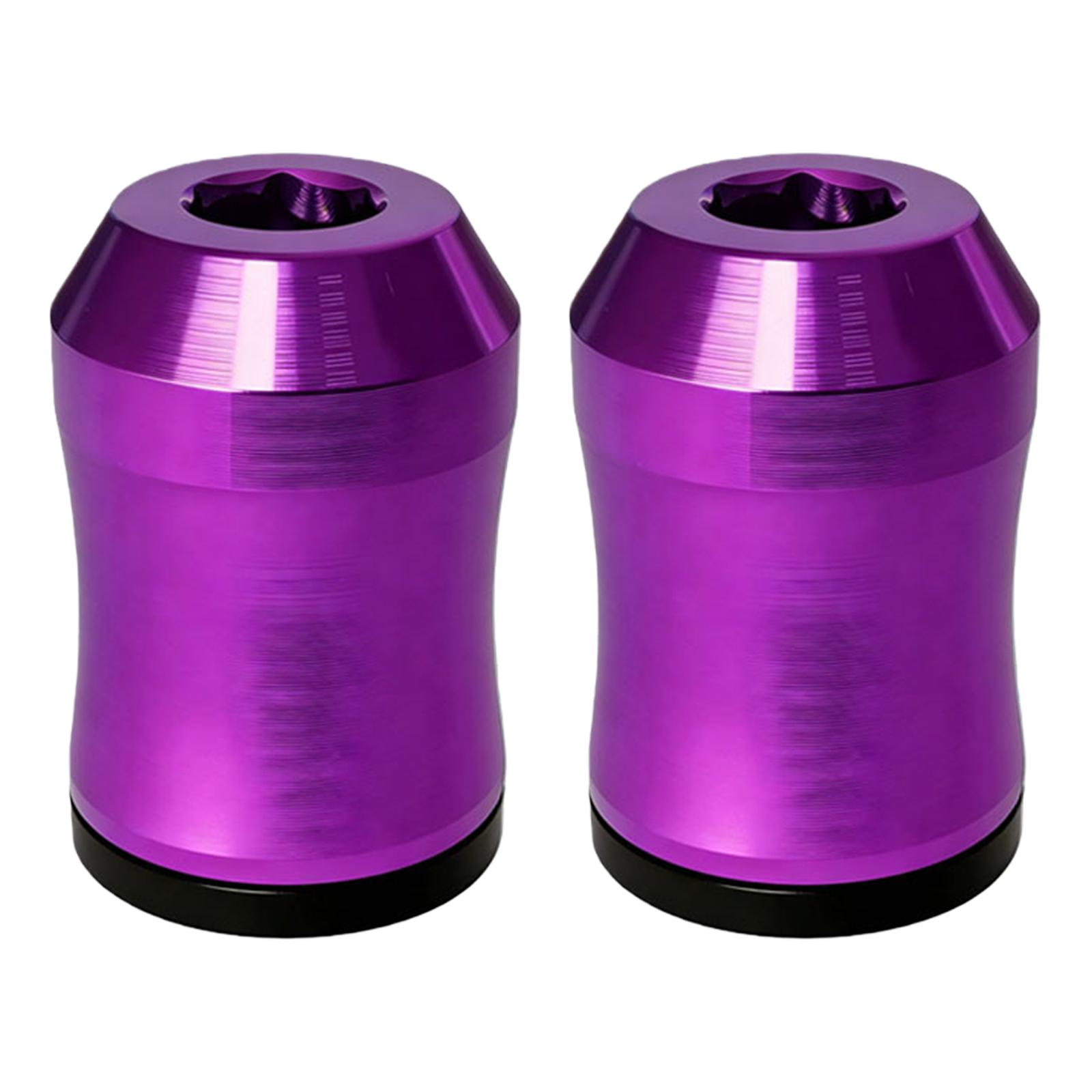 

2Pcs Magnetic Screw Rings Aluminum Alloy Magnetized Ring Screwdriver Bits 6.35mm Anti-Slip for Mechanic Carpenter DIY Repair фіолетовий
