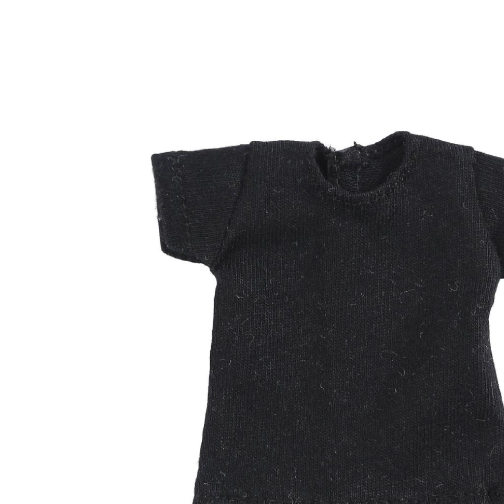 1/6 Female Action Figure Short T Shirt Crew Neck Accessories Durability Fashion, Professional,