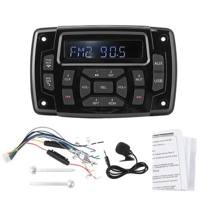 Odtwarzacz MP3 12V Bluetooth FM AM Odbiornik Stereo IP66 Wodoodporne Akcesorium do Łodzi Morskiej Bluetooth MP3 Radio do Łodzi Wodoodporny MP3