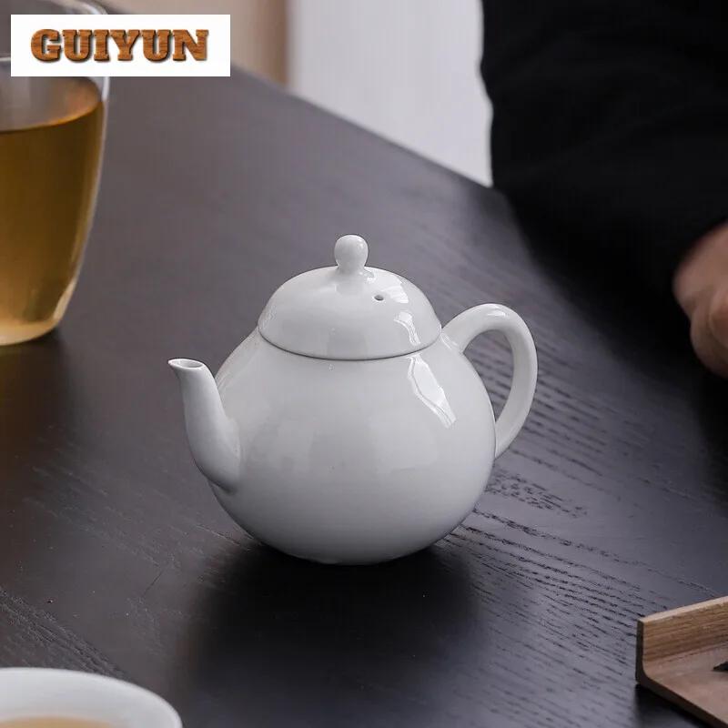 130ml Plant Ash Handmade Teapot Household Simple Filter Teapot Boutique Pot Tea Maker Kettle Cafes Accessories Ornaments Gifts