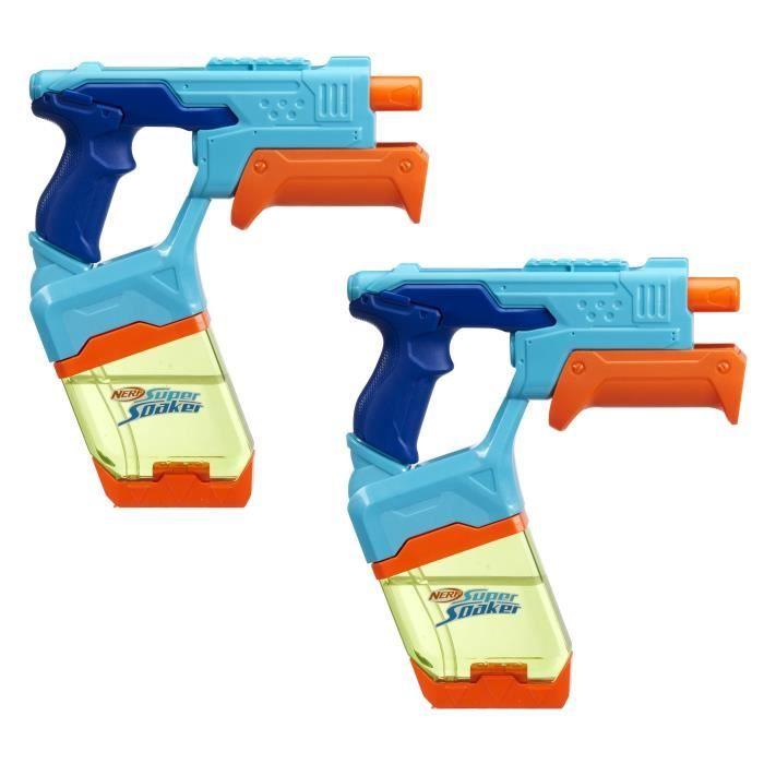 Nerf Dunk-Fill, Pack De 2 Pistolets À Eau, Réservoirs À Remplissage Instantané Facile, Jouets D'eau, Super Soaker, Dès 6 Ans