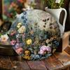 Vintage Round Metal Sign Calm Garden Rustic Wall Decor