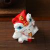 Lion Dance Lucky Cat Ornament - Perfect for Home, Car, or Office Decoration and New Year Gifts