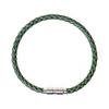 Jbans Classic Twist Leather Couple Bracelets (C1902-Ac526Gn)