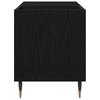 Record Cabinet Black Oak Effect 85 x 38 x 48 cm