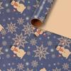 1/2 Uds. Papel de regalo de Navidad papel kraft clásico envoltorio de regalo envoltorio de aperitivos envoltorio de regalo
