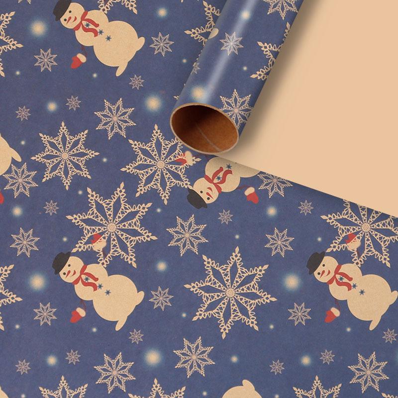 1/2 Uds. Papel de regalo de Navidad papel kraft clásico envoltorio de regalo envoltorio de aperitivos envoltorio de regalo