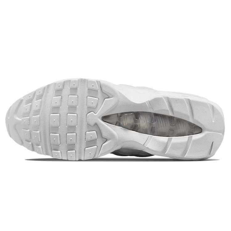 Nike  Air Max 95 Next Nature Triple White Women Sneakers Metallic-Silver DH8015-100