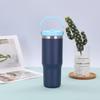 30 Oz Stainless Steel Travel Tumbler With Handle Straw Lid Car Outdoor Use Insulated Water Bottle
