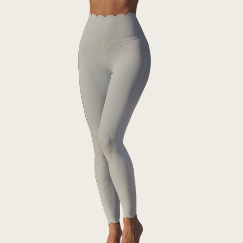 Women’s Yoga Lace Hip-Lifting Slimming Sports Pants for Cycling, Jogging, and Fitness