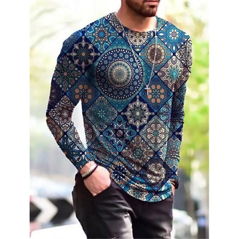 

Модная футболка с длинным рукавом в европейском стиле для мужчин, повседневный осенний трендовый топ, футболка с круглым вырезом, одежда M