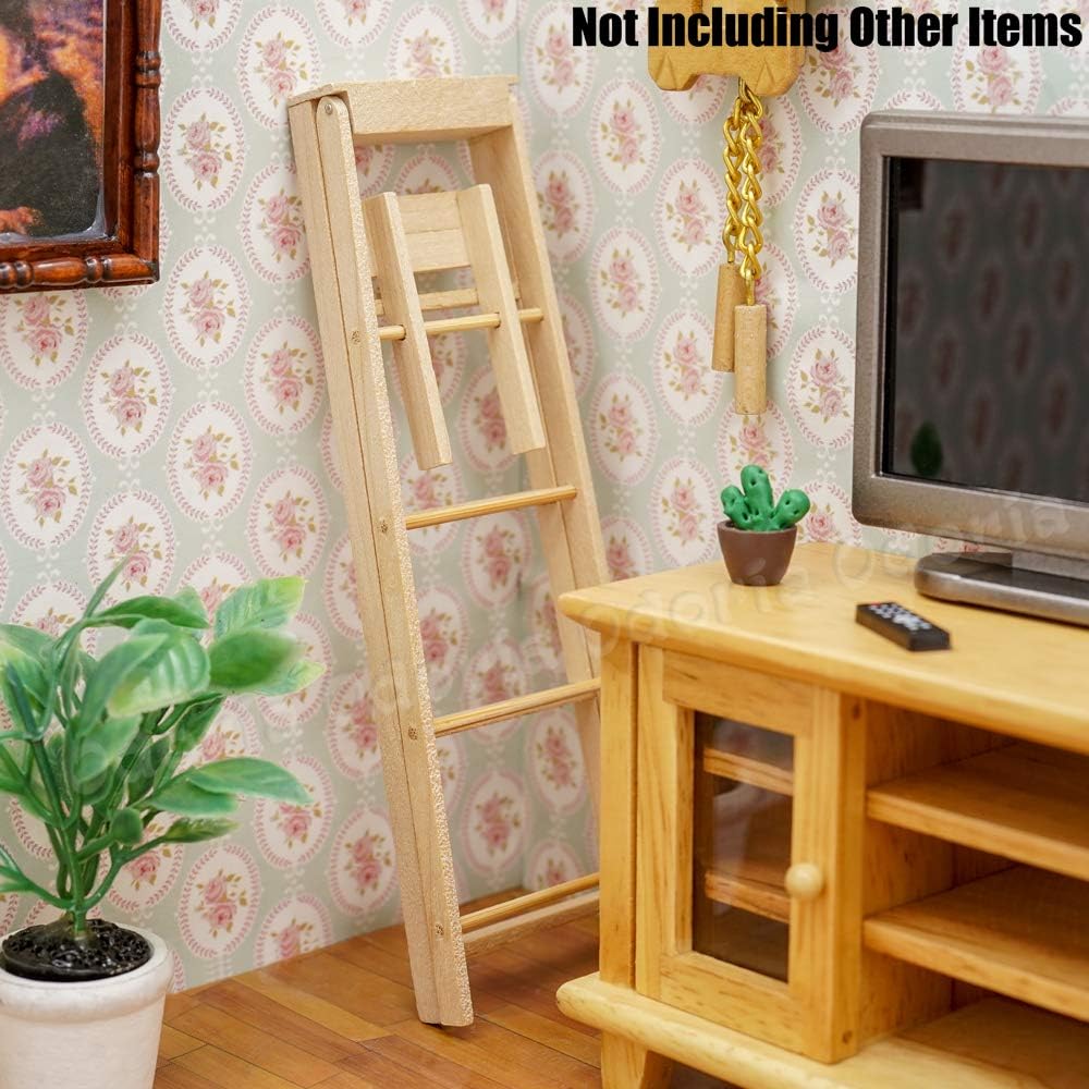 1/12 Miniature Ladder Dollhouse Furniture Accessories