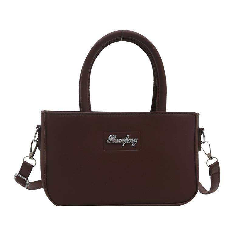 New Women's Bag Fashionable Korean Version Simple Solid Color Shoulder Bag Fashionable Casual Crossbody Bag Temperament