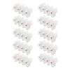 50Pcs Terminal Block Strip ThroughType FlameRetardant Wire Connector 60A Industrial Supplies