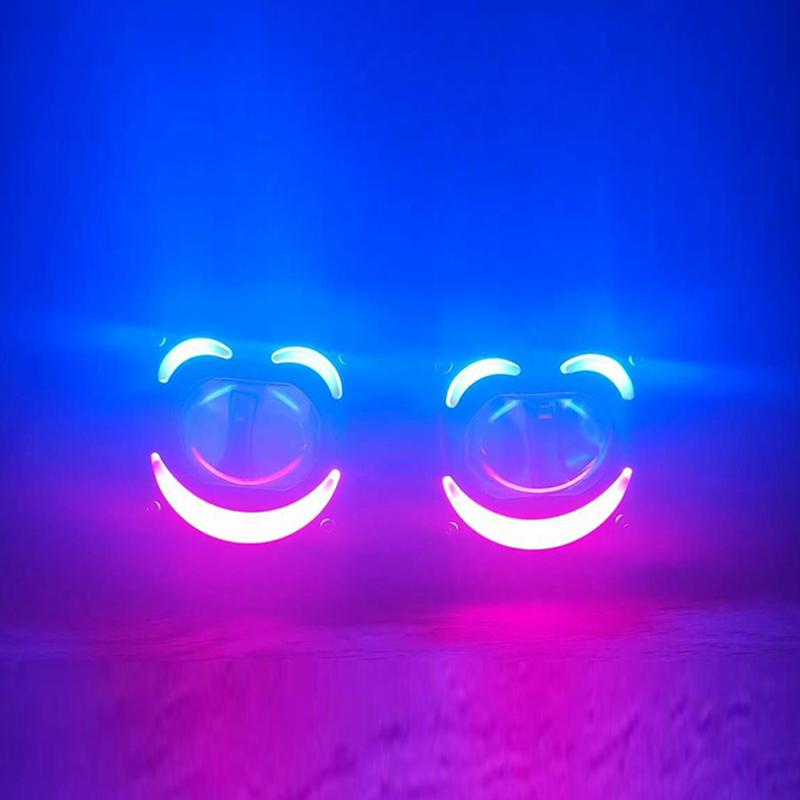 Motorcycle Headlight Auxiliary LED Fog Light Explorers Offroad Angel Eyes LED Light Driving Spotlights