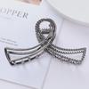 European & American Metal Cat Claw Hair Clip - Leaf Design for Ponytails