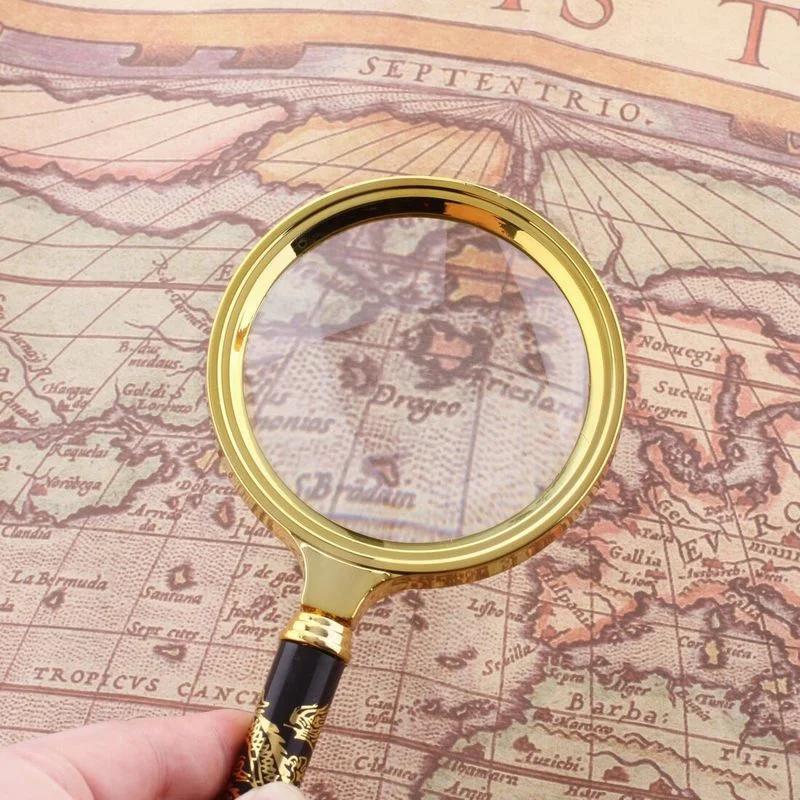 Clear Lens Hand Magnifier Portable High Definition Reading Aid For Elderly Vintage Collection Insect Viewing Outdoor Daily Use