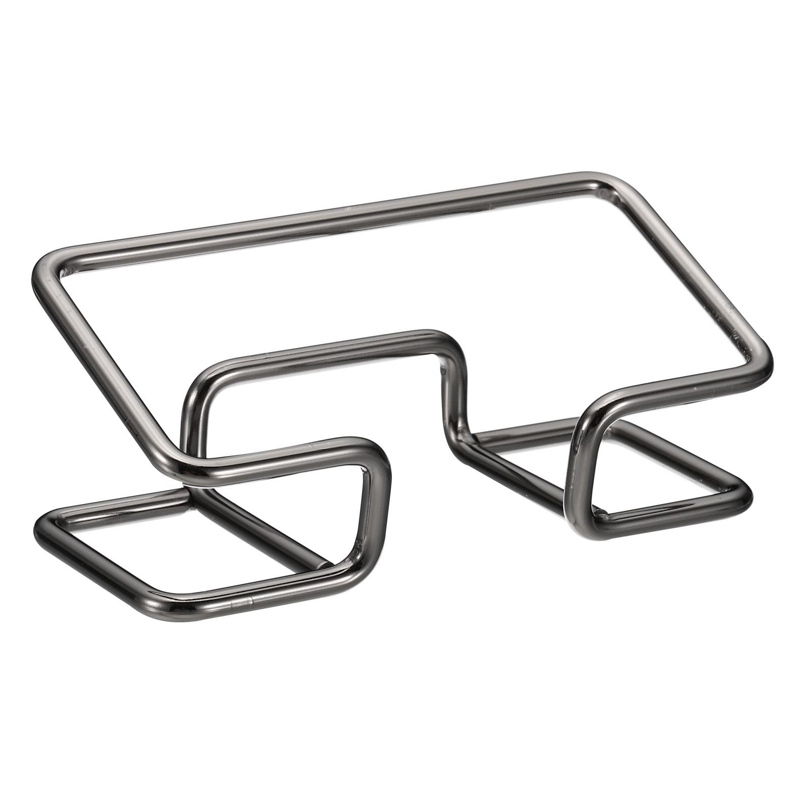 Desk Business Card Holder Card Stand Storage Folder Desktop Business Card Display Holder for OfficeDesk Storage Business Meeting чёрный