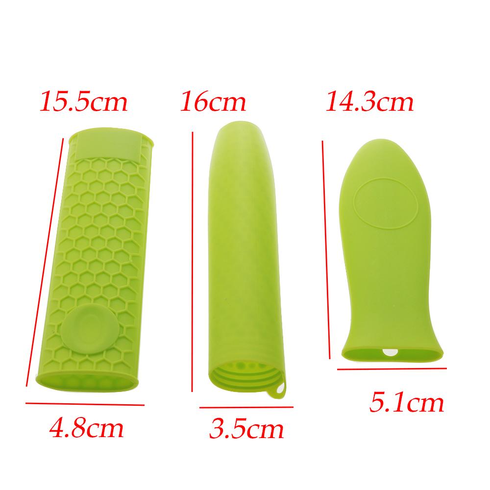 1PCS Silicone Pot Handle Cover Insulation Cover Kitchen Tools Silicone Insulation Pot Handle Cover Anti Slip Pot Handle Cover