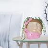 Lovely Resin Cactus Face Flower Pot Head Planter Pot with Drainage Hole