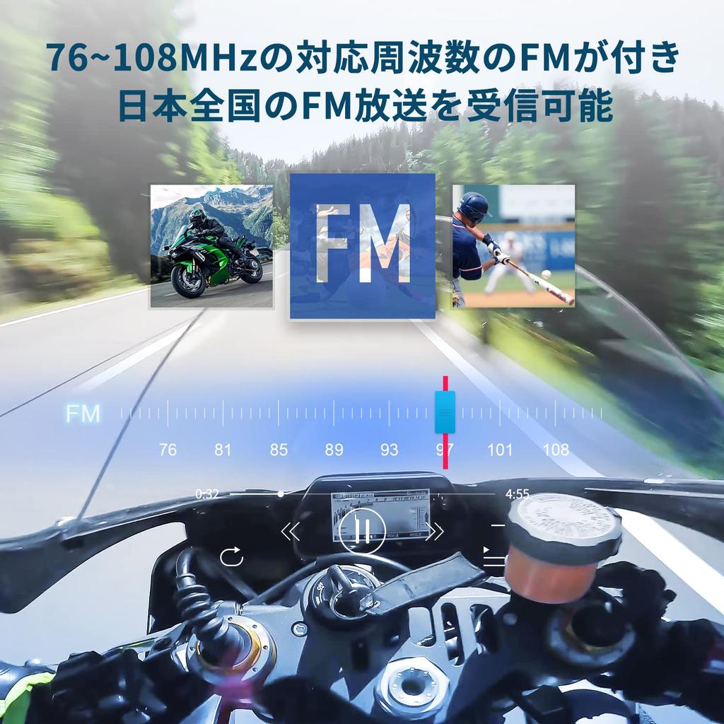 Fodsports FX6 S Motorcycle Simultaneous LCD FM CVC Noise 20 Hours of Continuous Automatic Communication Connects to Other HIFI Sound IP65 Waterproof