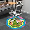 1PC Alien Print Chair Carpet for Office, Indoor Non-Slip Washable Carpet, Soft Comfortable Mat For Office Room Yy250930219