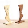 Creative Wooden Necklace Frame Foot Shaped Jewelry Storage Rack Jewelry Display Props  Tabletop