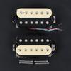FLEOR Alnico 5 Guitar Pickups Zebra Neck and Bridge Humbucker Pickup Set