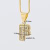 Cross Pendant with Micro Pave Cubic Zirconia - 26 Letter Options for DIY Jewelry Accessories