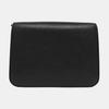 [Gebraucht] Tb Kleine Schwarze Leder Geprägte Tb Schultertasche Crossbody Tasche Goldene Beschläge Abnehmbarer Riemen - Ausgezeichnet #1BWBCE