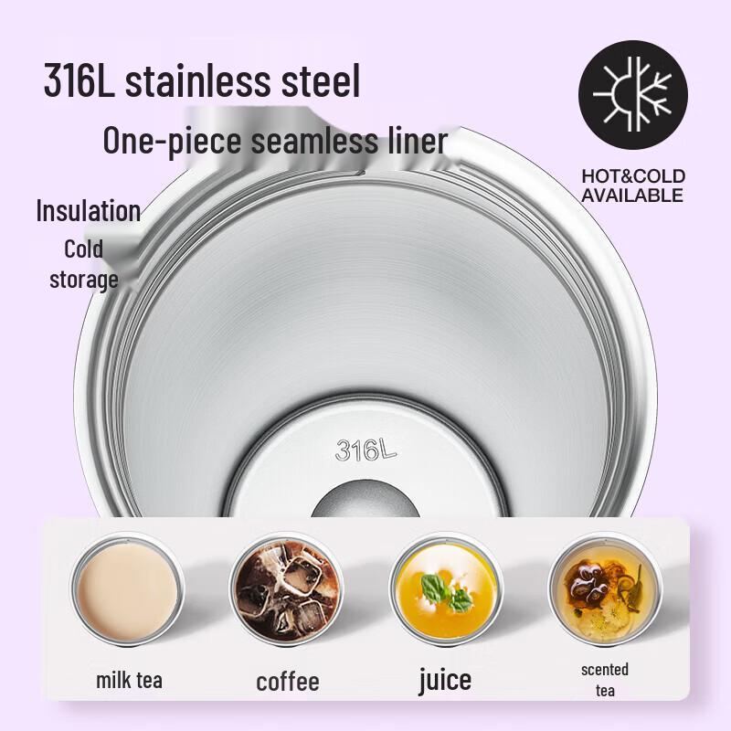 Lock&Lock LHC4333P 316L Stainless Steel Insulated Mug