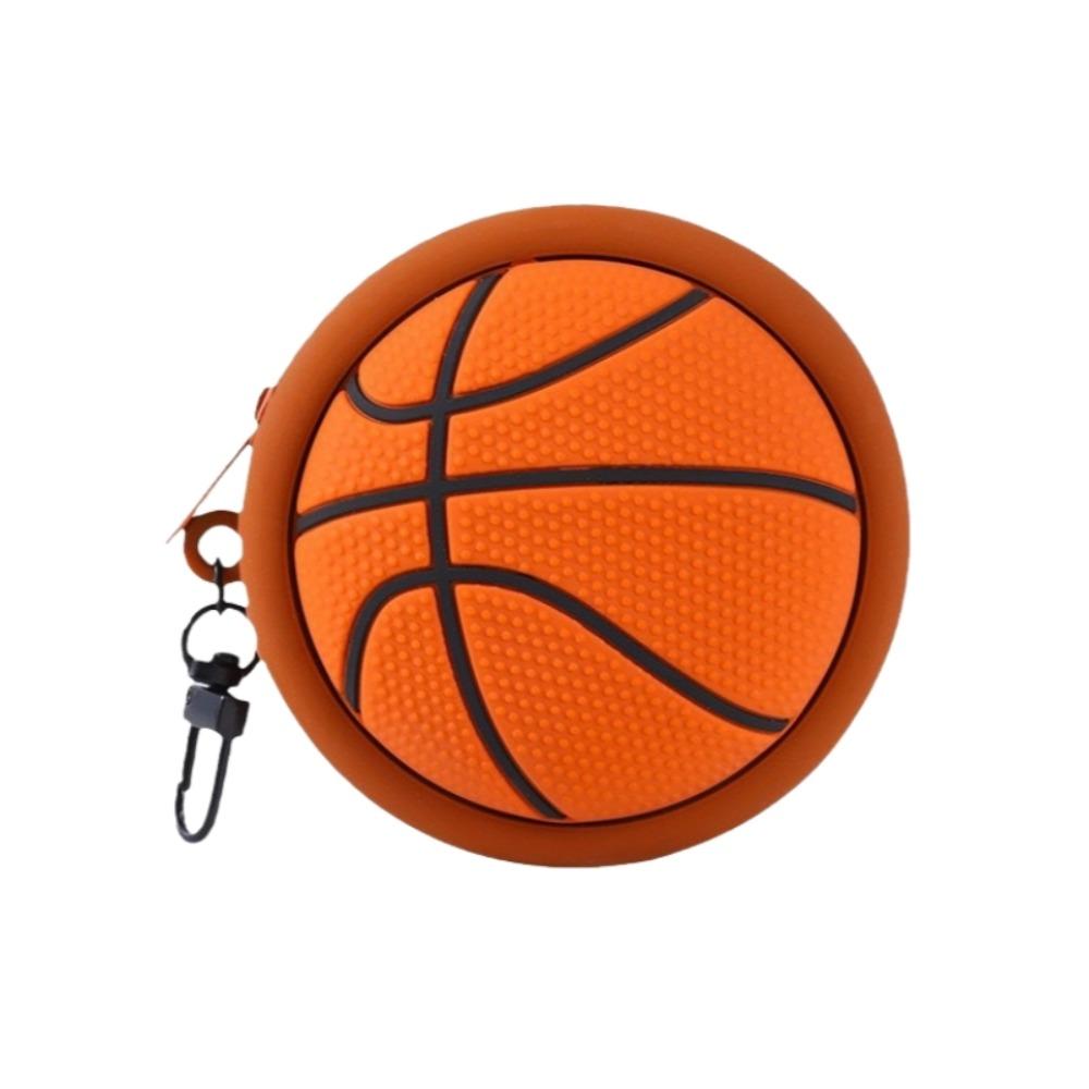 Tennis Basketball Purse Bag Soccer Silicone Earphone Bag Sports Series Coin Purse Wallet  Travel