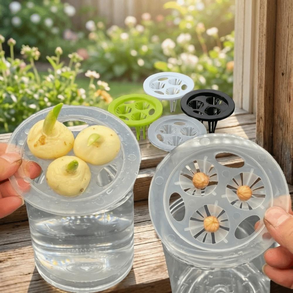 20PCS Plastic Hydroponic Seedling Pots 3 Holes Hydroponic Basket Grow Pots  Aerated Root Growth