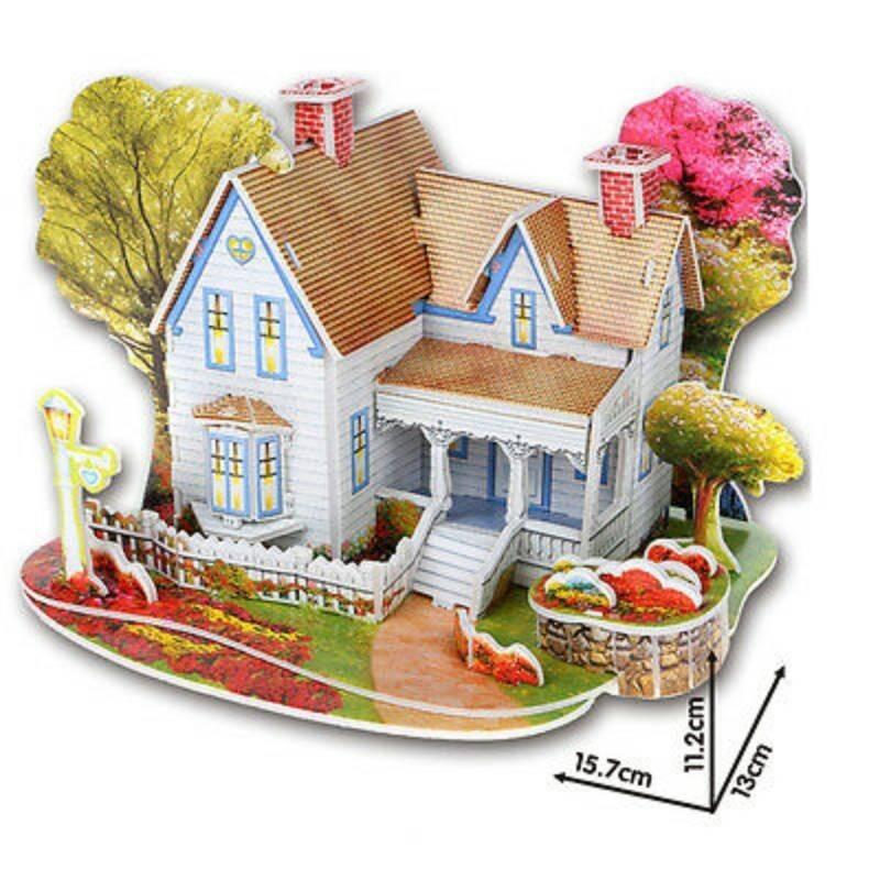 Kids 3d Puzzle Paper Diy Creative Building Toy Intelligent Learning Game