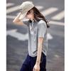 Women's Letter Jacquard Short Sleeve T-Shirt