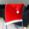 6pcs Home Party Decoration Christmas Red Hat Dining Room Chair Cover