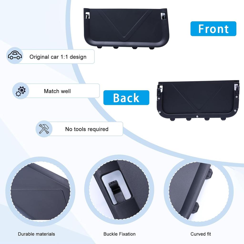 JDMCAR Rear Cargo Storage Baffle For Toyota RAV4 Accessories -2025, Trunk Side Divider Panel, OEM Fit, No Tools Required, Durable ABS