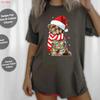 Christmas Santa Dog Shih Tzu Lover Kids Xmas T Shirt Sweat Tote Bag 127945 Vintage Top For Everyday Wear Streetwear