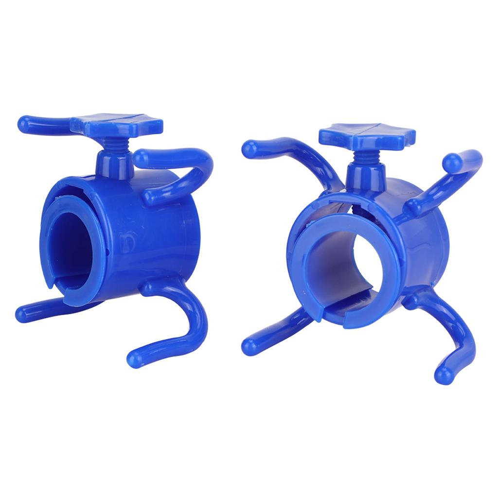 2Pcs Plastic Beach Umbrella Hanging Hook Umbrella Hanger 4 Prong Towel Hat Sunglasses Holder