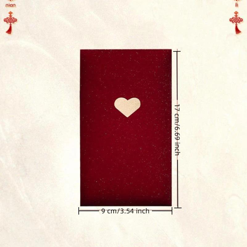 6Pcs/Pack Chinese Red Envelope  Year Spring Festival Children Lucky Money Envelopes Birthday Marry Red Packet Gift Red Bag