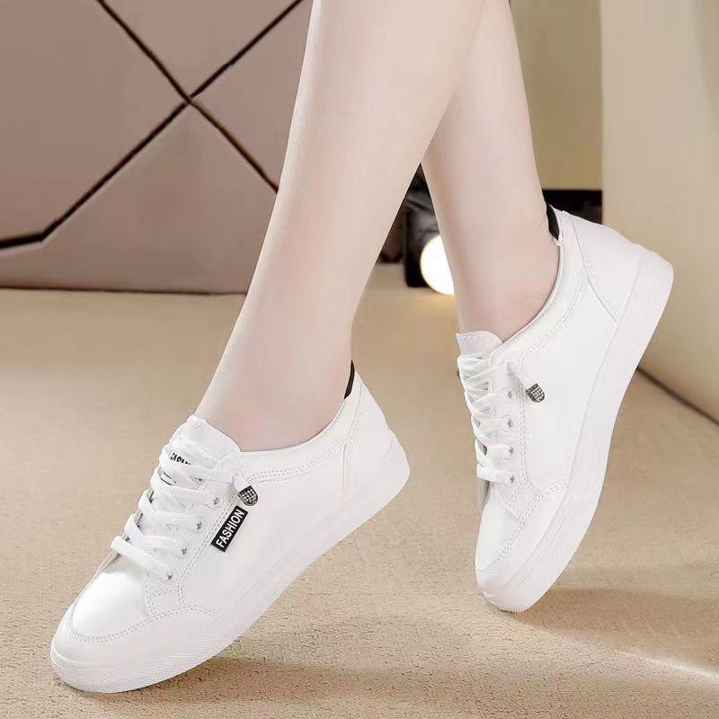 New Popular Casual Shoes for Women Versatile Women's Shoes Sports White Shoes Women's Spring Flat Shoes, Trendy Shoes