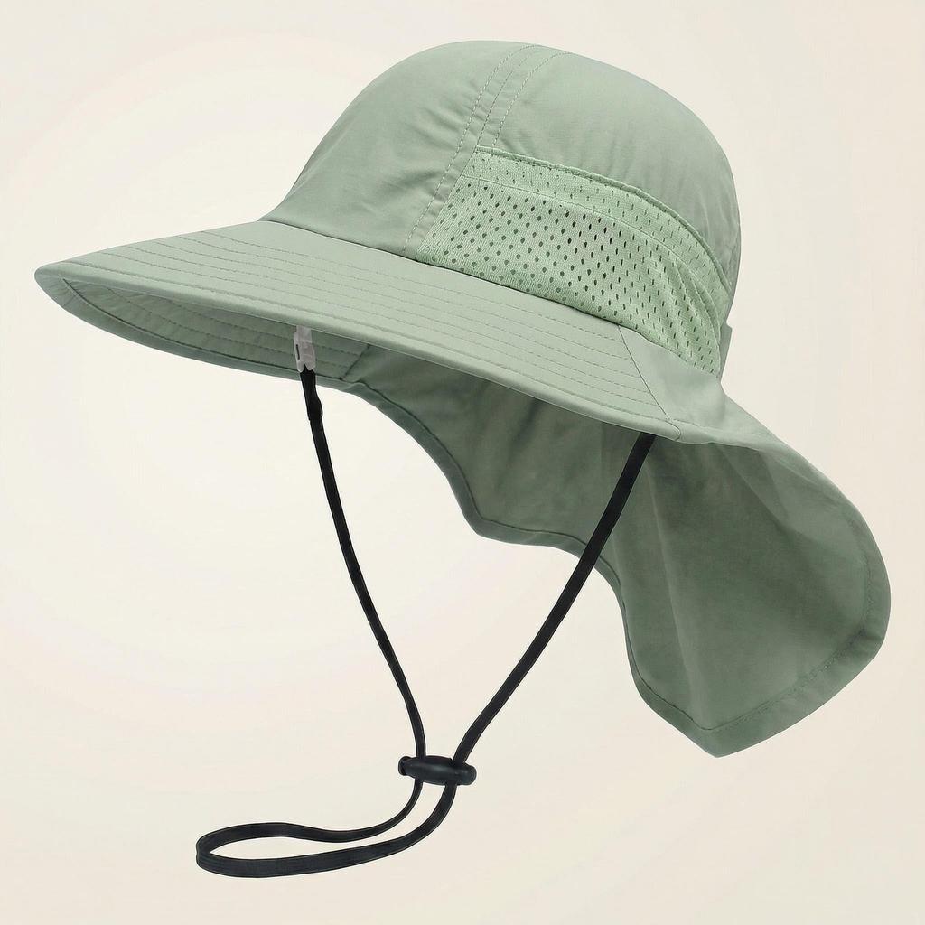 Children's Sun Hat for Summer, Baby Sun Hat, Baby Sun Protection Cap, Boys and Girls' Thin Style Hooded Wide Brimmed Hat