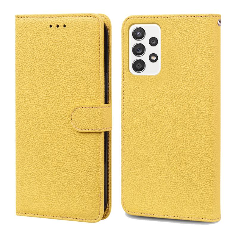 Klassische einfarbige Leder-Handyhülle für Samsung Galaxy A53 A13 A23 A33 A73 A52S 5G A12 A22 A32 A72 A51 A71 Hülle